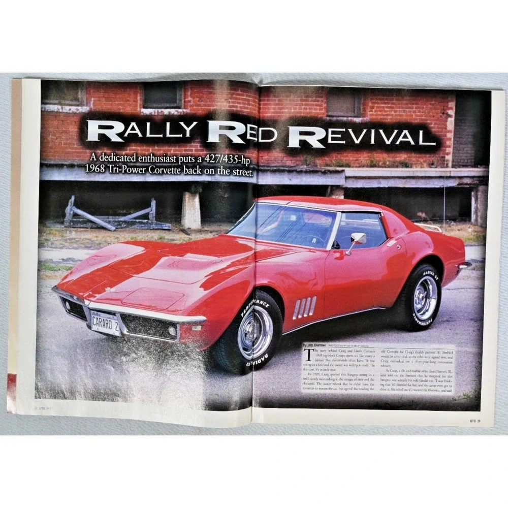 Vette Magazine April 1998 Corvette Big Block 1968 1969 Car Enthusiast